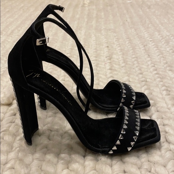 Giuseppe Zanotti Rhinestone Black High Heels - Picture 5 of 9